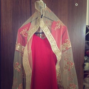 Beautiful red and gold suit!